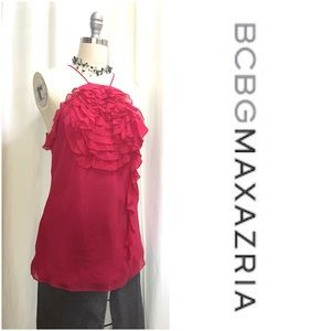 Gorgeous Silk Deep Pink/Red Top